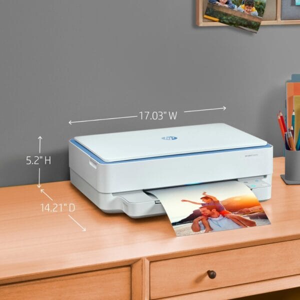 AS6 Refurbished HP - ENVY 6065e Wireless All-in-One Inkjet Printer - White - Image 2