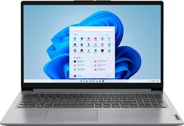 AS6 Refurbished Lenovo Ideapad 1i 15.6" FHD Touchscreen Laptop - 256GB SSD - Cloud Gray